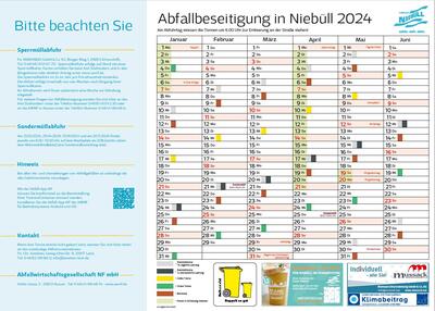 Bild vergrößern: Abfuhrkalender Niebüll 2024_1